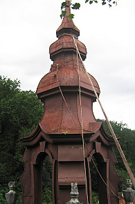 Višinsko barvanje in sanacija kovinskih del na cerkvenih zvonikih